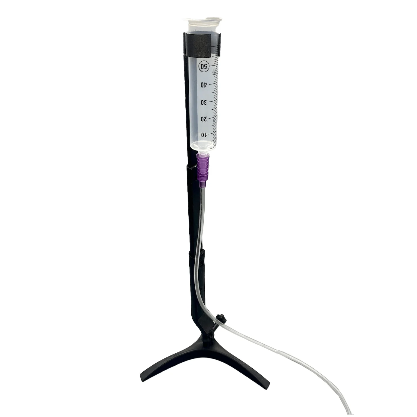 Feeding tube holder white background