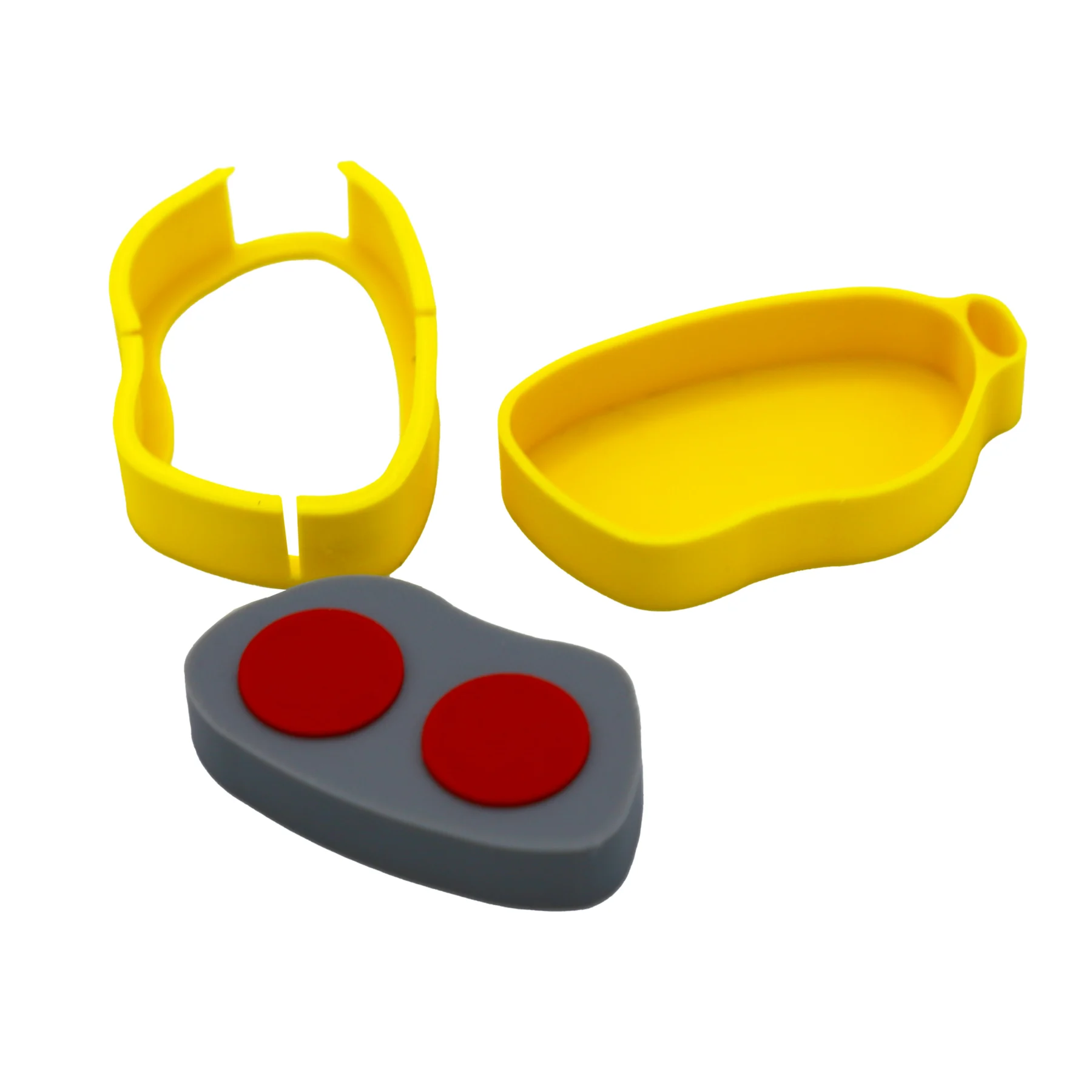 Key fob with outer shell off