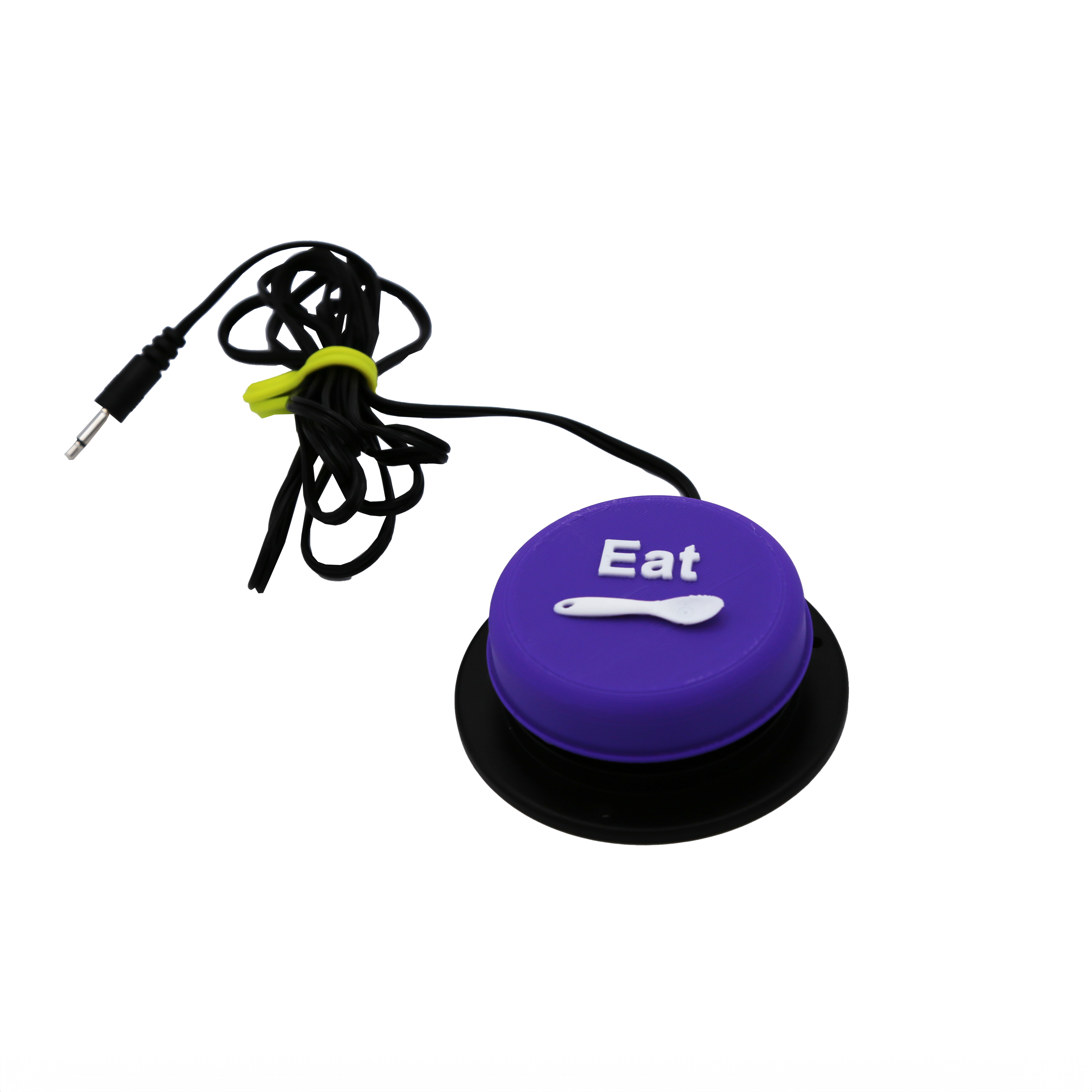 Tactile Jelly bean switch cover with the word eat