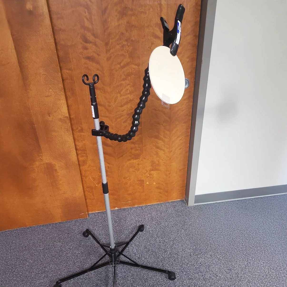 Switch mounted on a gooseneck stand