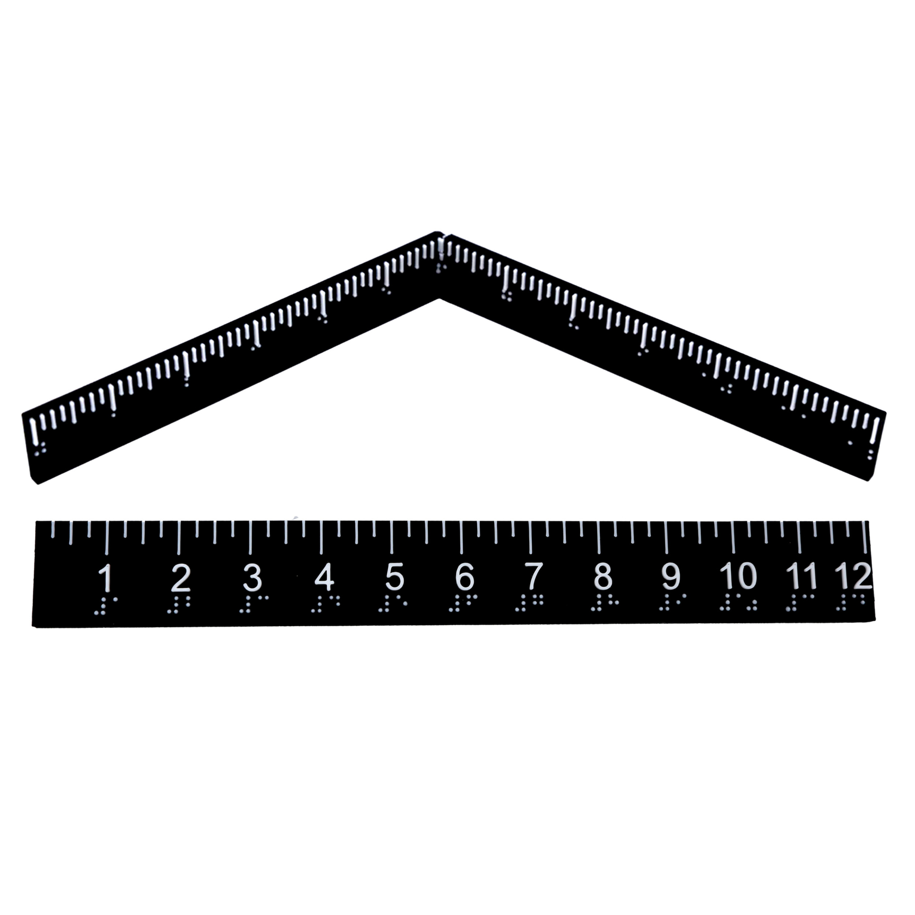 Raised Braille Ruler and folding ruler product photo