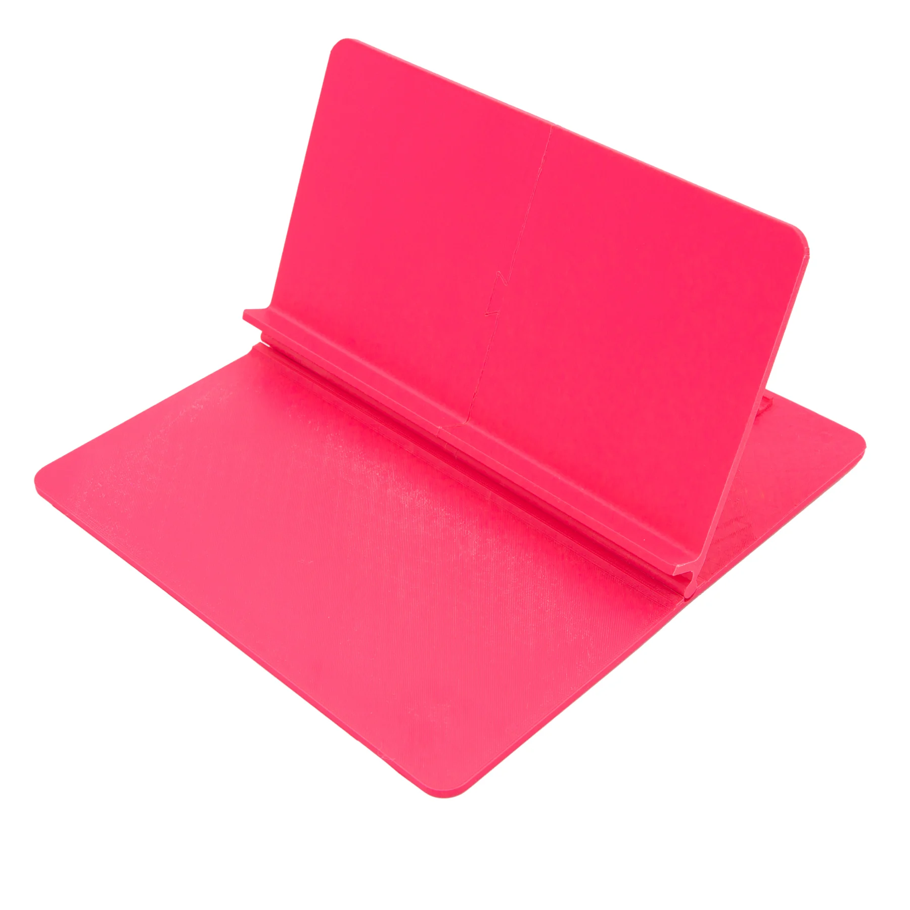 A hot pink Adjustable Slant Board with a white background